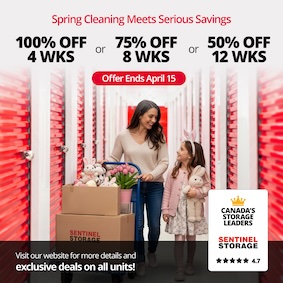 Sentinel Storage - Whitecourt Promotion