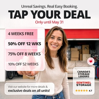 Sentinel Storage - Whitecourt Promotion